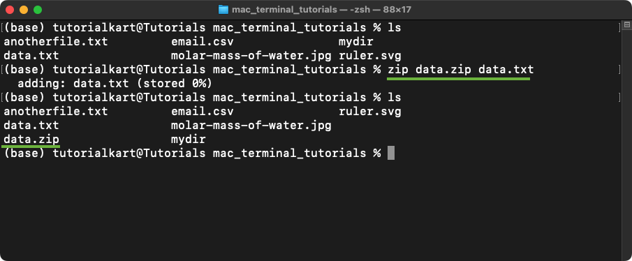 Compress Files to a .zip Archive